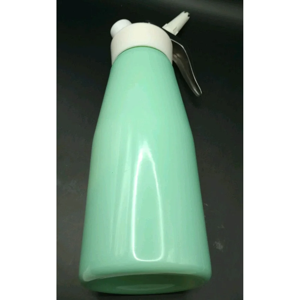 Vintage Isi Flip Glass Cream Whipper 500 ml Austria Aqua